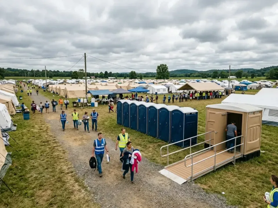 disaster-relief-camp-restrooms-010 — frequently asked questions, Dumpster & Portable Bathrooms Rental in Desloge, MO